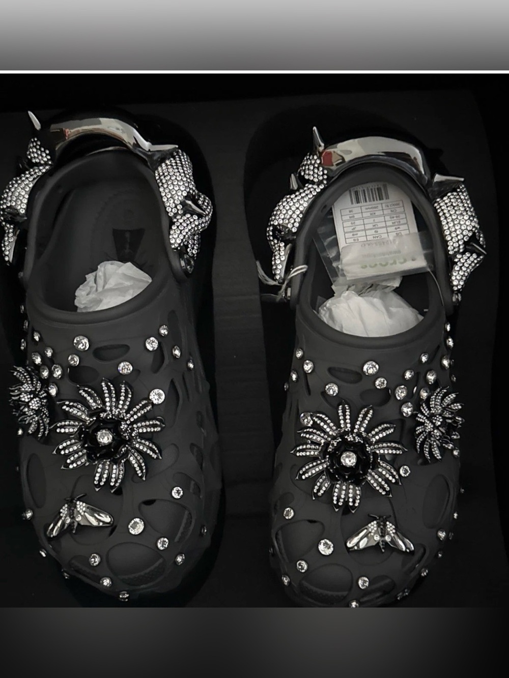 Crocs X Swarovski Platform Bae Clog Crystals Collab W 9